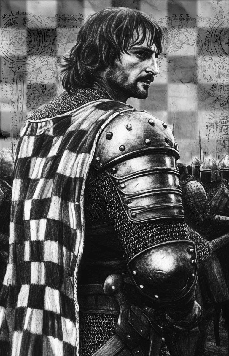 Portrait of General Wulfrik, an armoured commander