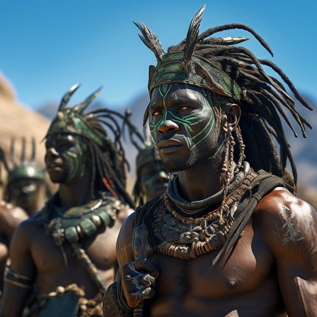 Illustration of Tru'Kante desert warriors